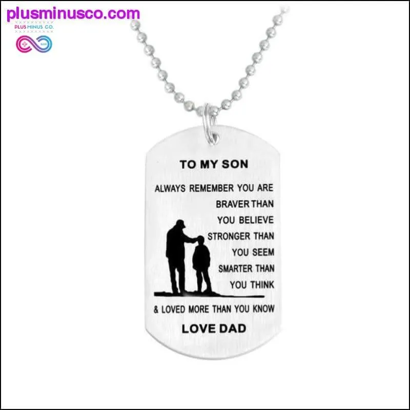 To My Son/Daughter-LOVE DAD/MOM Jewelry