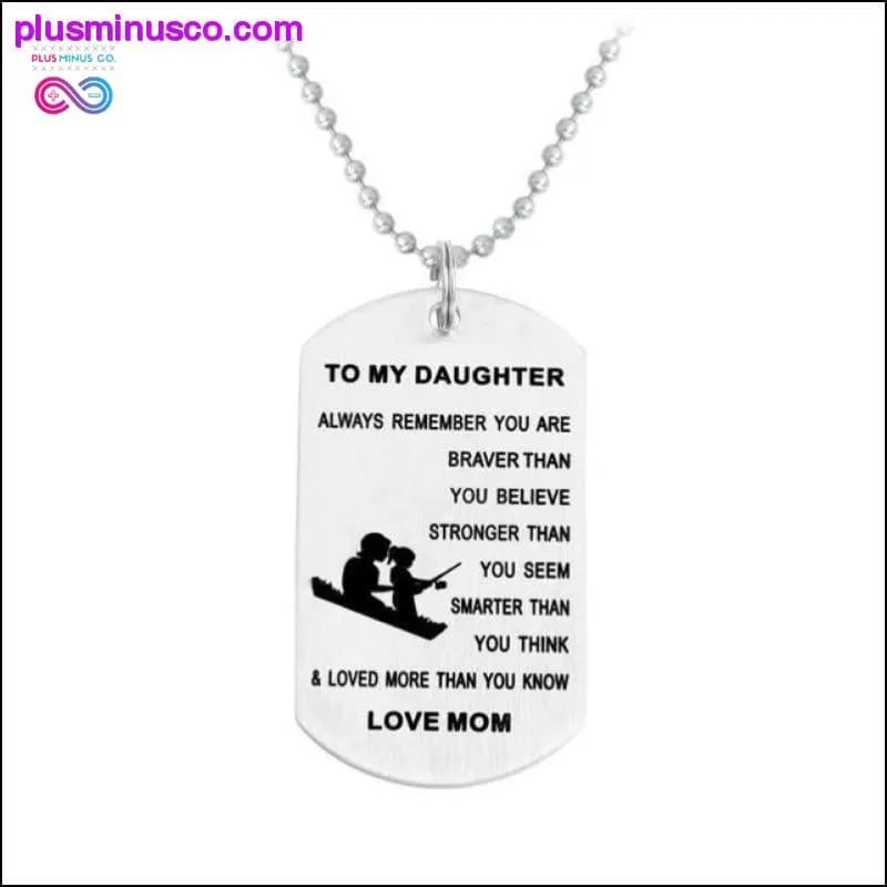 To My Son/Daughter-LOVE DAD/MOM Jewelry