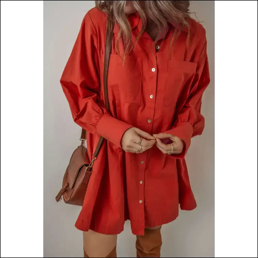 Tomato Red Bishop Sleeve Dress: so Hot, It's Ketchup! 🍅 Needful Things