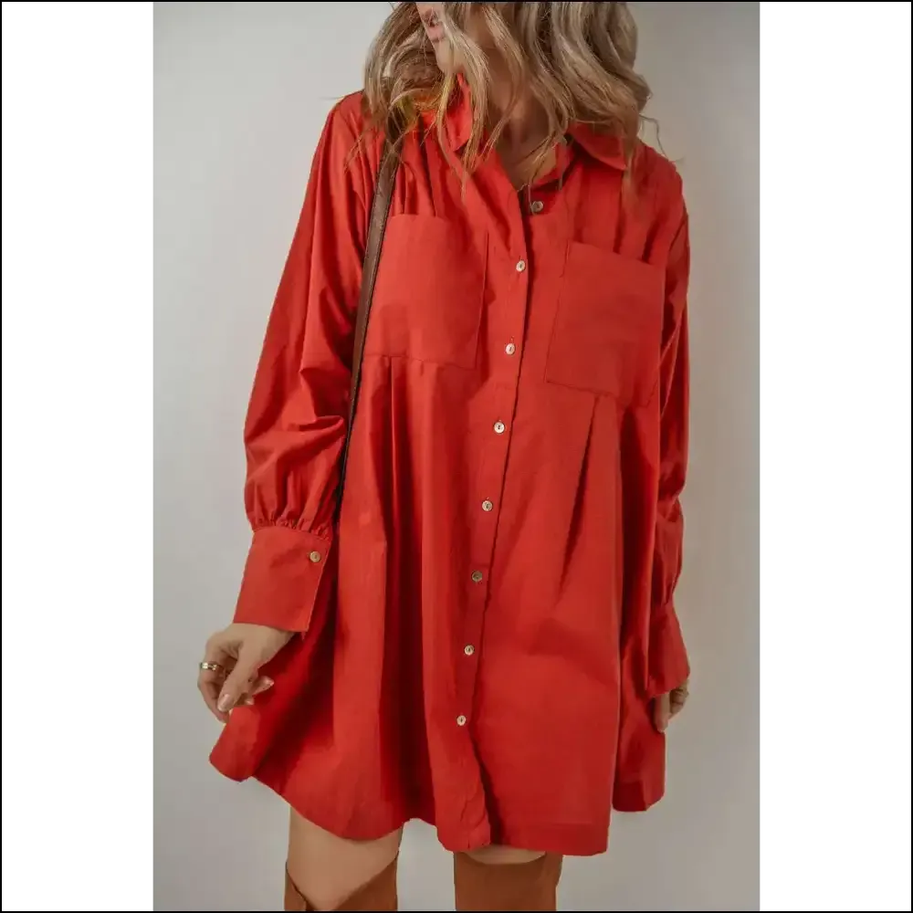 Tomato Red Bishop Sleeve Dress: so Hot, It's Ketchup! 🍅 Needful Things