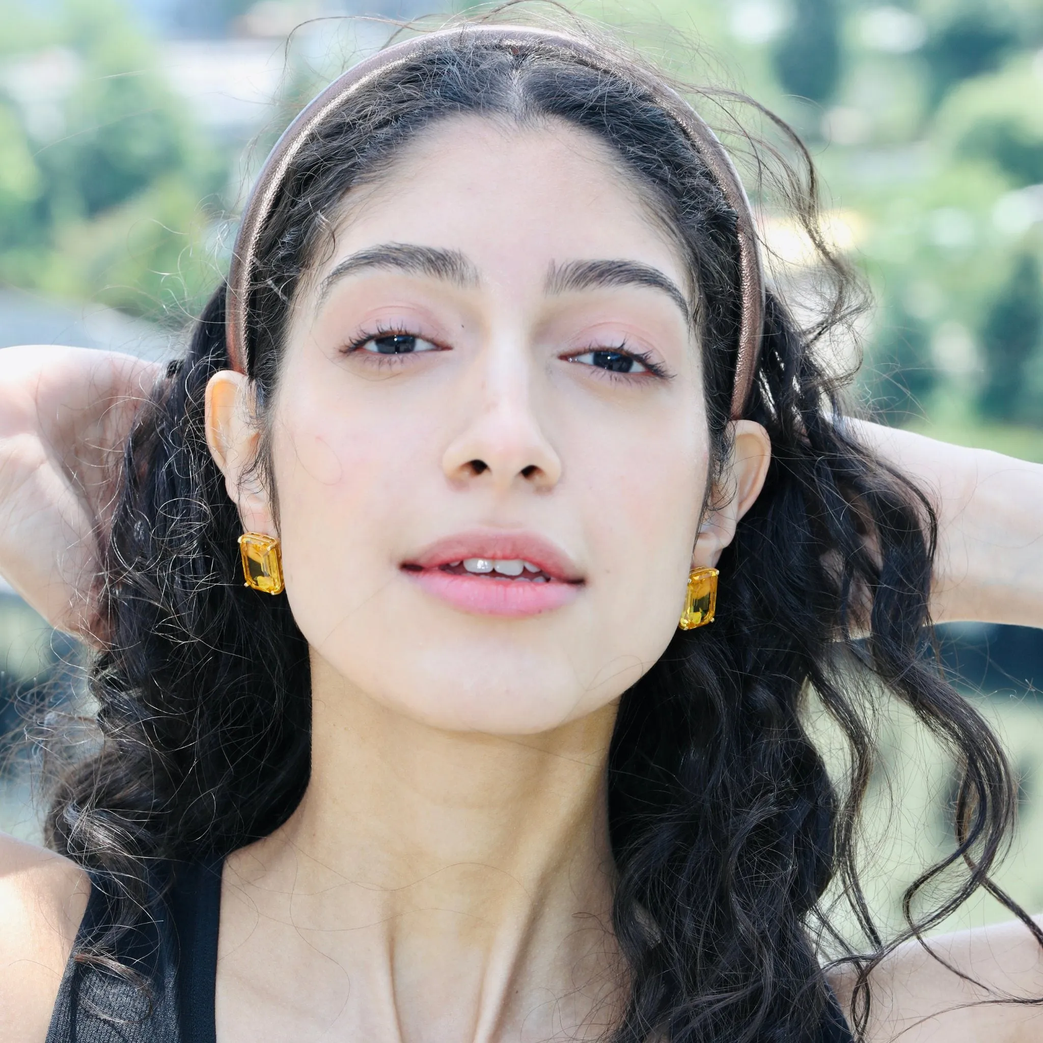 Topaz Stud Earrings