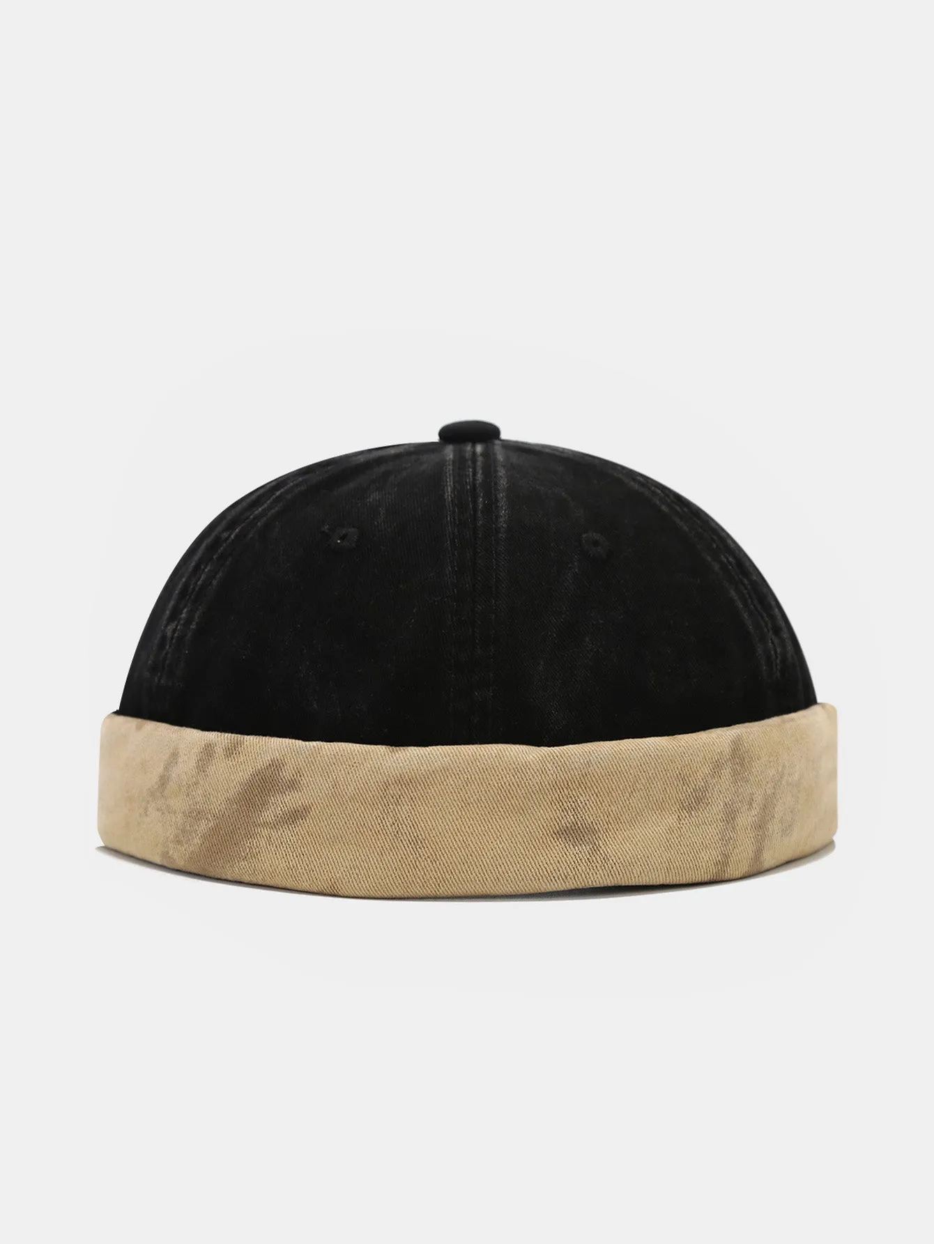 Topi retro denim tanpa jim tanpa