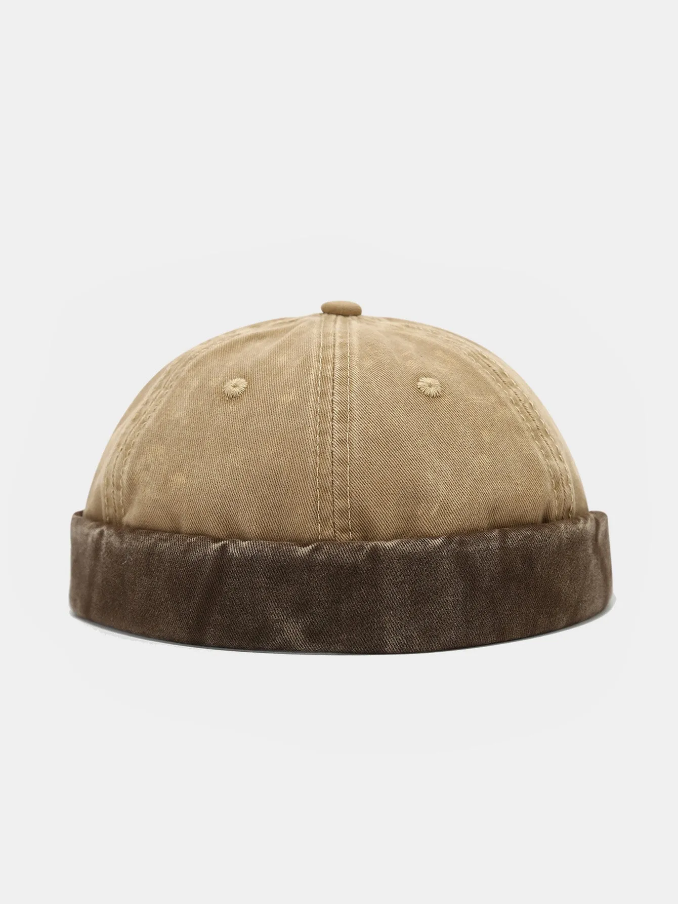 Topi retro denim tanpa jim tanpa