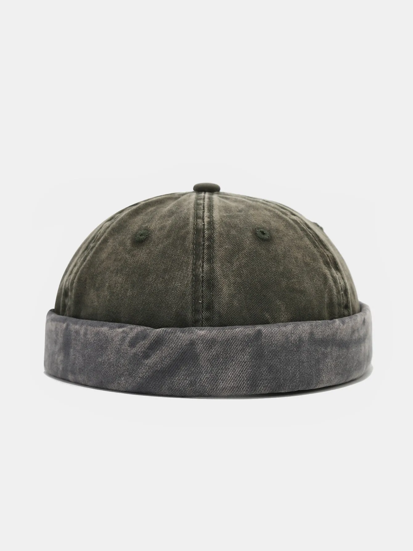 Topi retro denim tanpa jim tanpa
