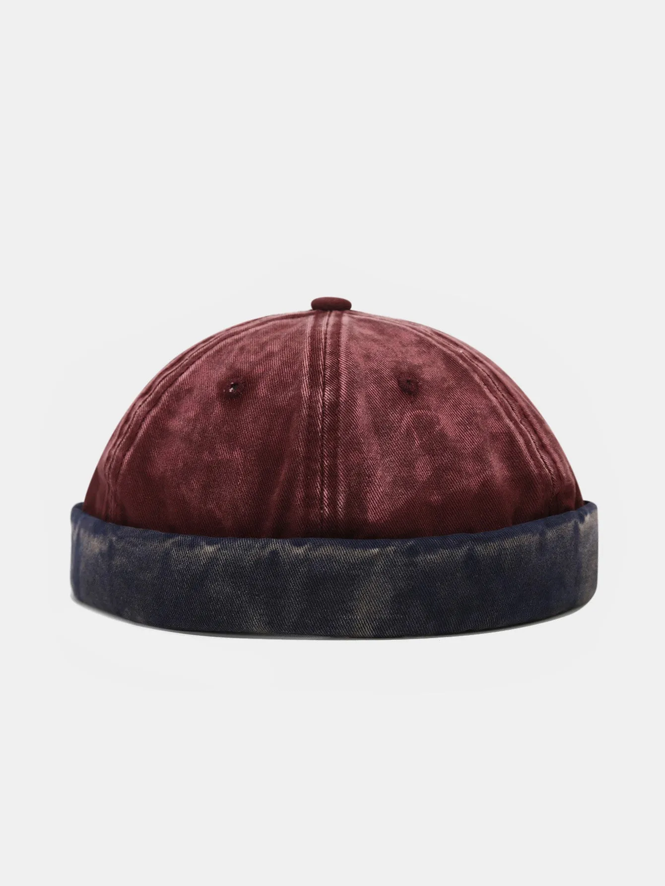 Topi retro denim tanpa jim tanpa