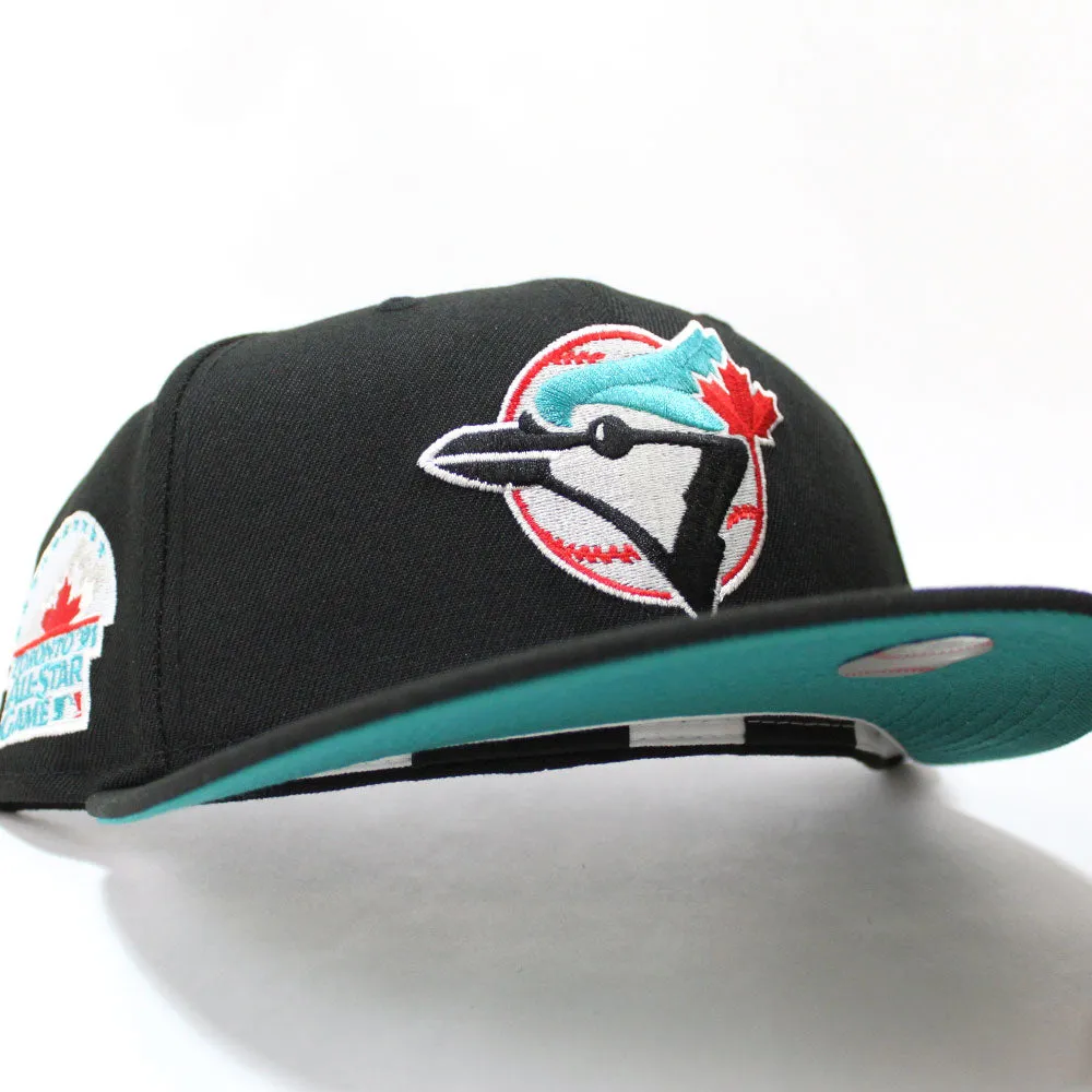 Toronto Blue Jays 1991 All Star Game New Era 59Fifty Fitted Hat (Black Teal Under Brim)