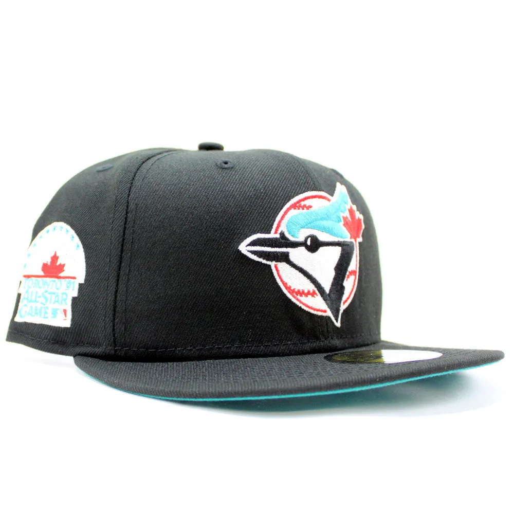 Toronto Blue Jays 1991 All Star Game New Era 59Fifty Fitted Hat (Black Teal Under Brim)