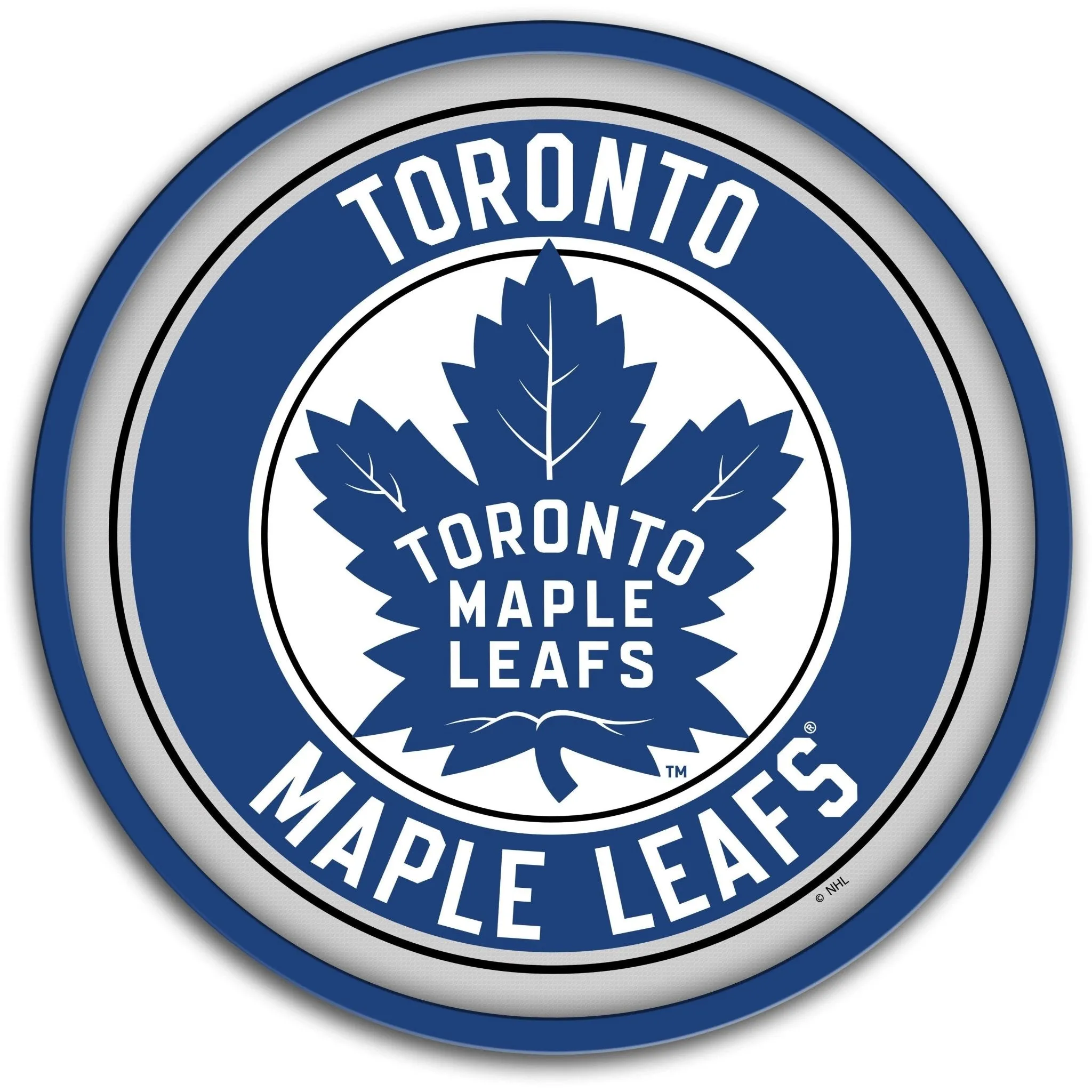 Toronto Maple Leaf: Modern Disc Wall Sign