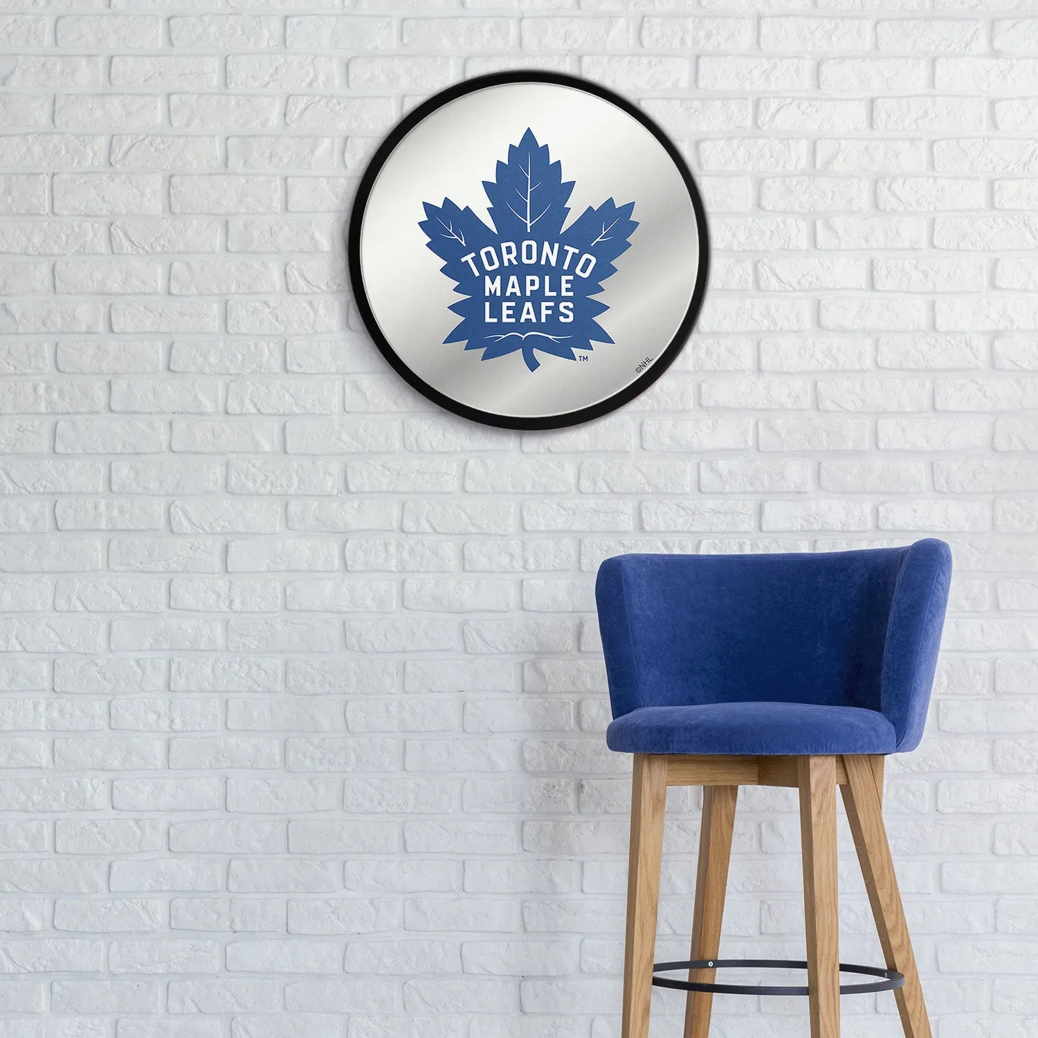Toronto Maple Leafs: Modern Disc Mirrored Wall Sign