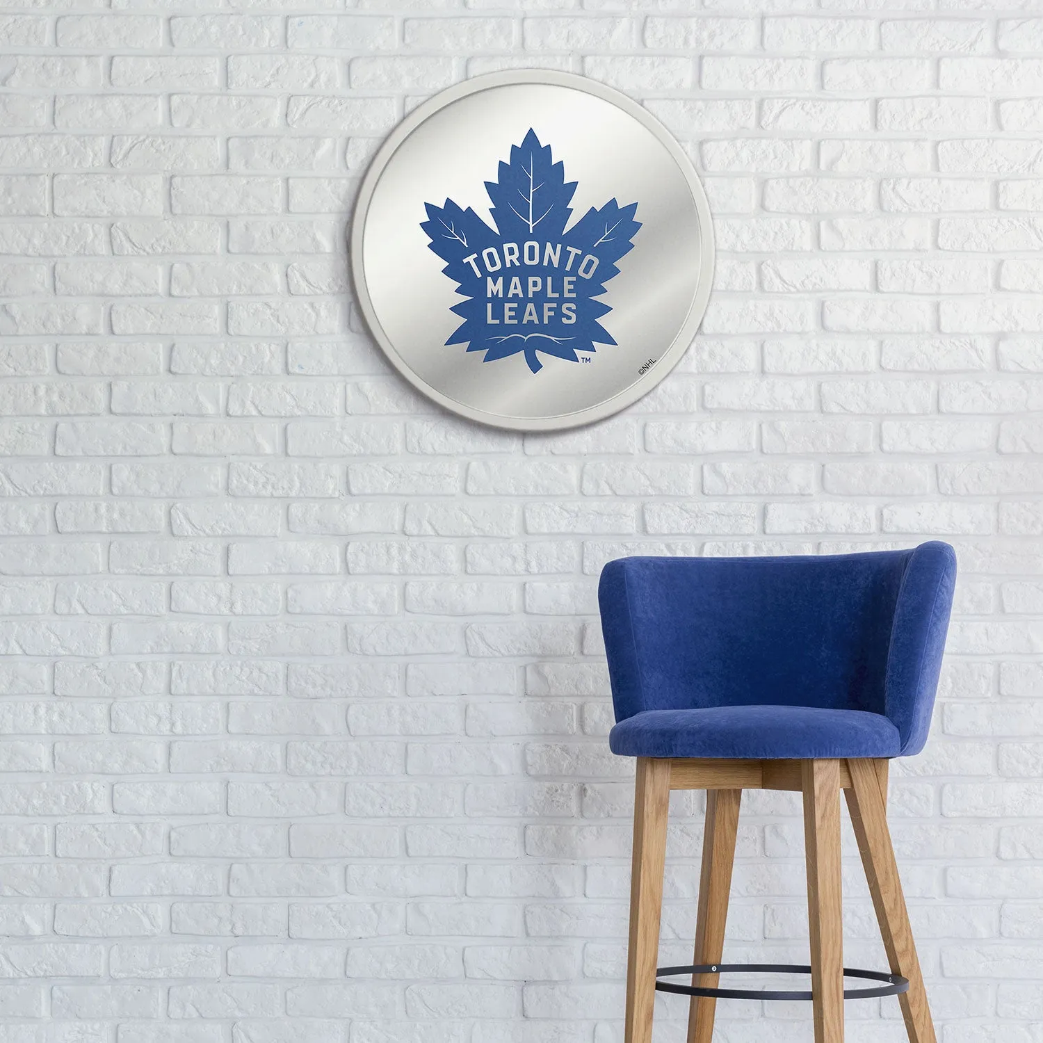 Toronto Maple Leafs: Modern Disc Mirrored Wall Sign