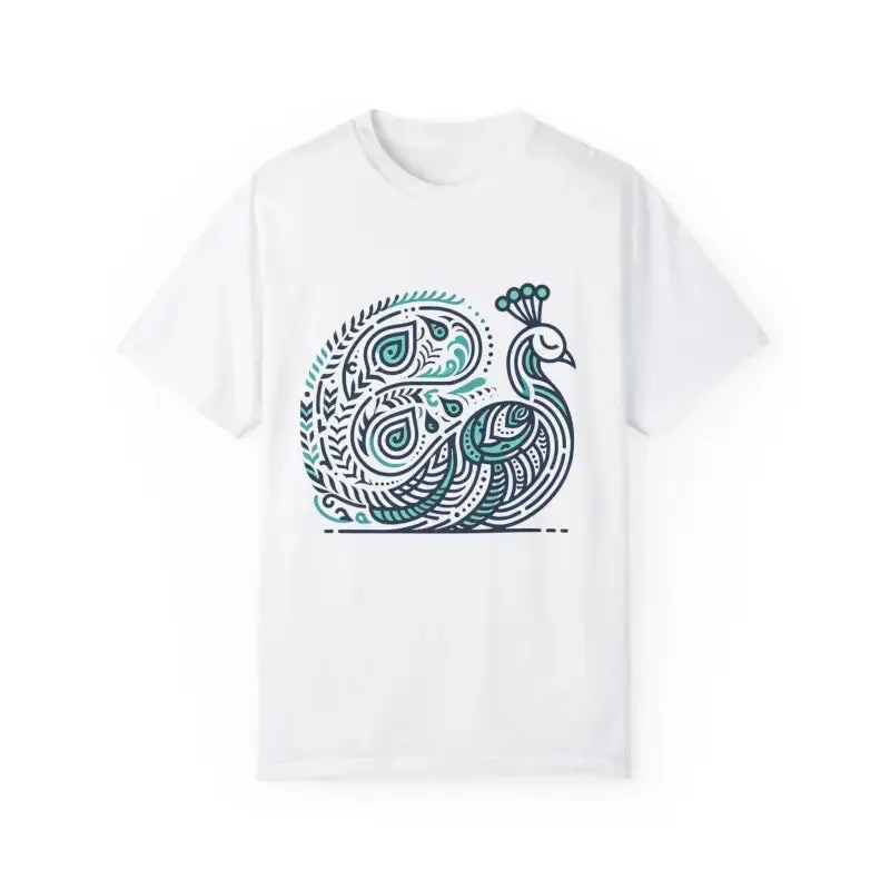 Trendy Peacock Tee with Soft Cotton Comfort