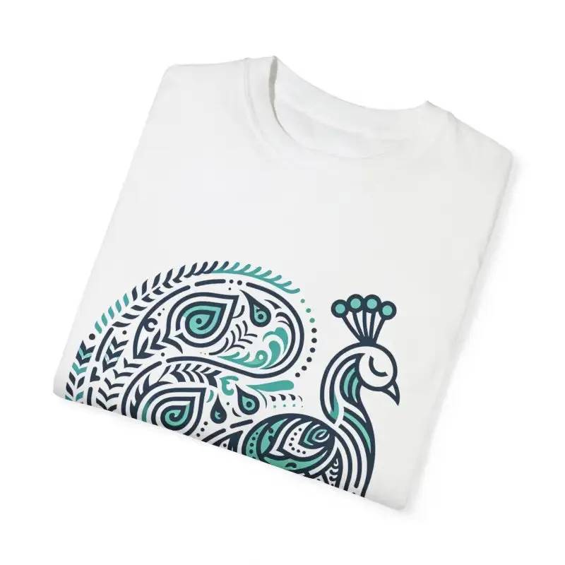 Trendy Peacock Tee with Soft Cotton Comfort