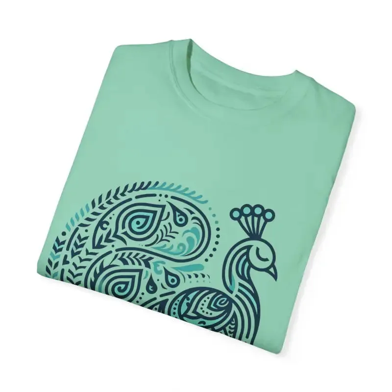 Trendy Peacock Tee with Soft Cotton Comfort