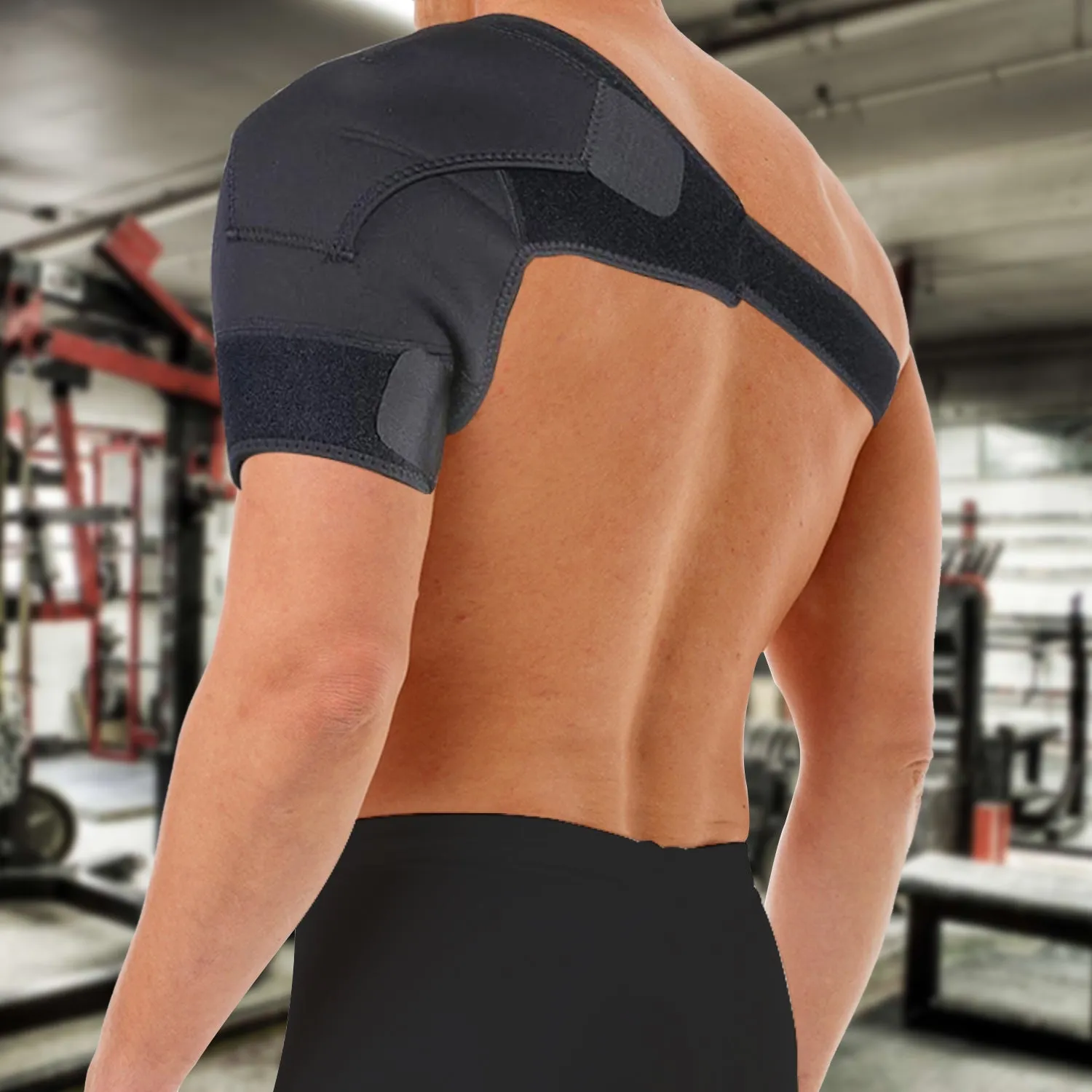 Unisex Adjustable Pain Relief Magnetic Shoulder Brace Support Brace For Torn Rotator Cuff, Tendonitis, Dislocation, AC Joint, Bursitis, Labrum Tear, Pain, Fits Right Or Left Shoulder