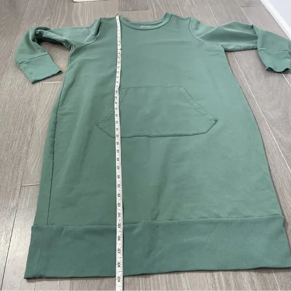 Universal Standard Classic Terry Bree Sweatshirt Dress Deep Aquamarine XS L 12