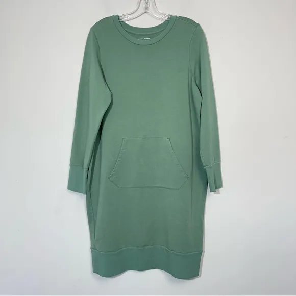 Universal Standard Classic Terry Bree Sweatshirt Dress Deep Aquamarine XS L 12
