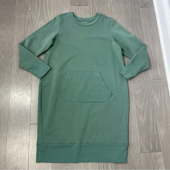 Universal Standard Classic Terry Bree Sweatshirt Dress Deep Aquamarine XS L 12