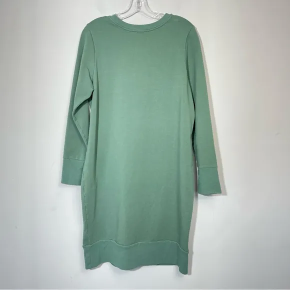 Universal Standard Classic Terry Bree Sweatshirt Dress Deep Aquamarine XS L 12