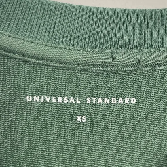 Universal Standard Classic Terry Bree Sweatshirt Dress Deep Aquamarine XS L 12