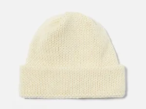 Universal Works - Short Watch Cap In Ecru British Wool