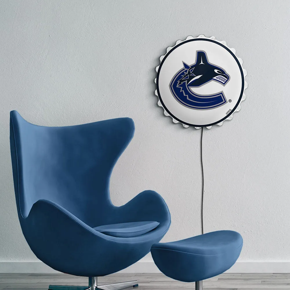Vancouver Canucks: Bottle Cap Wall Light
