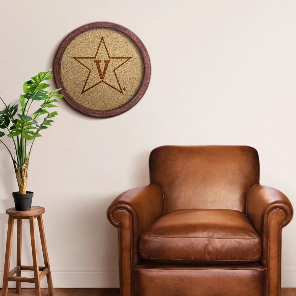 Vanderbilt Commodores: "Faux" Barrel Framed Cork Board