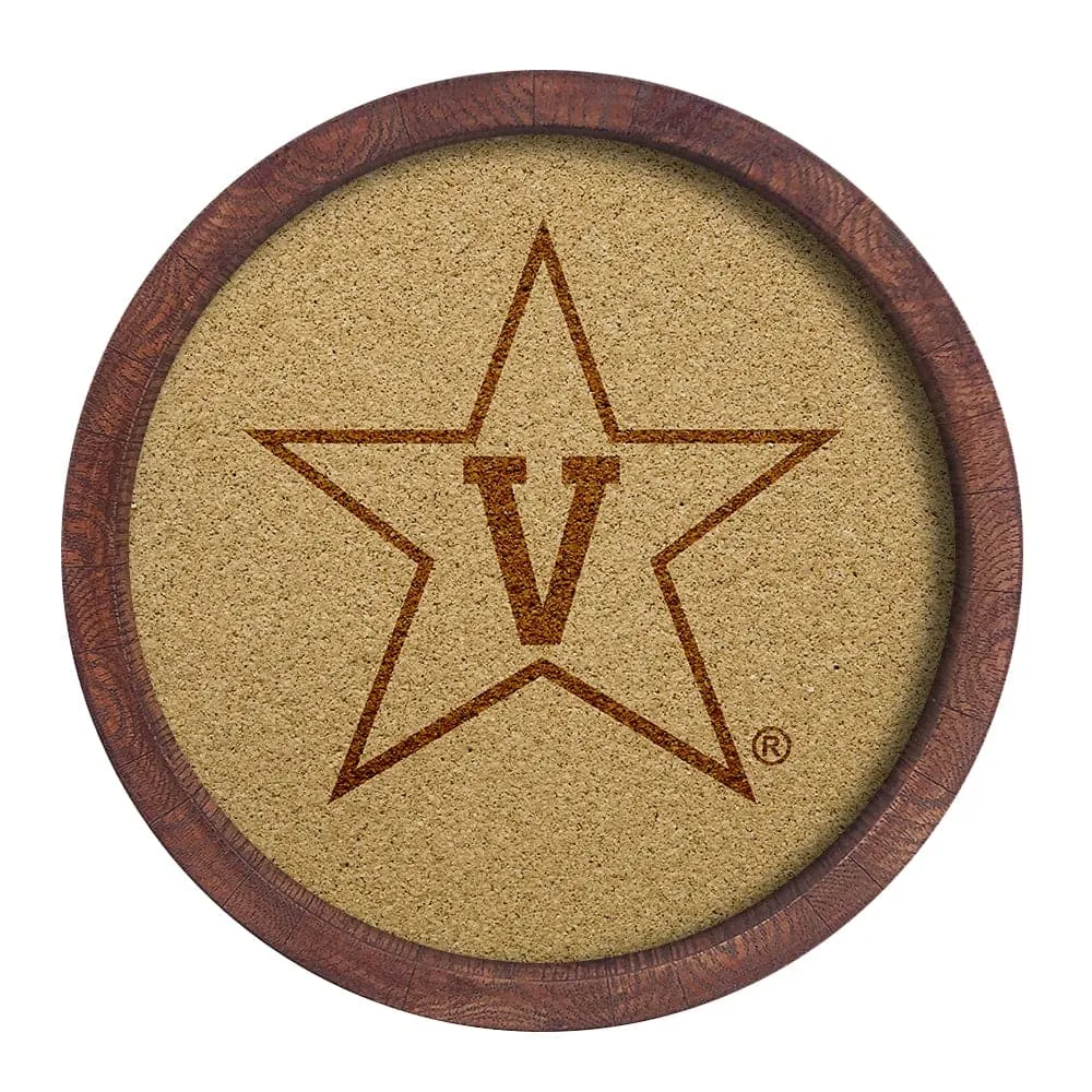 Vanderbilt Commodores: "Faux" Barrel Framed Cork Board