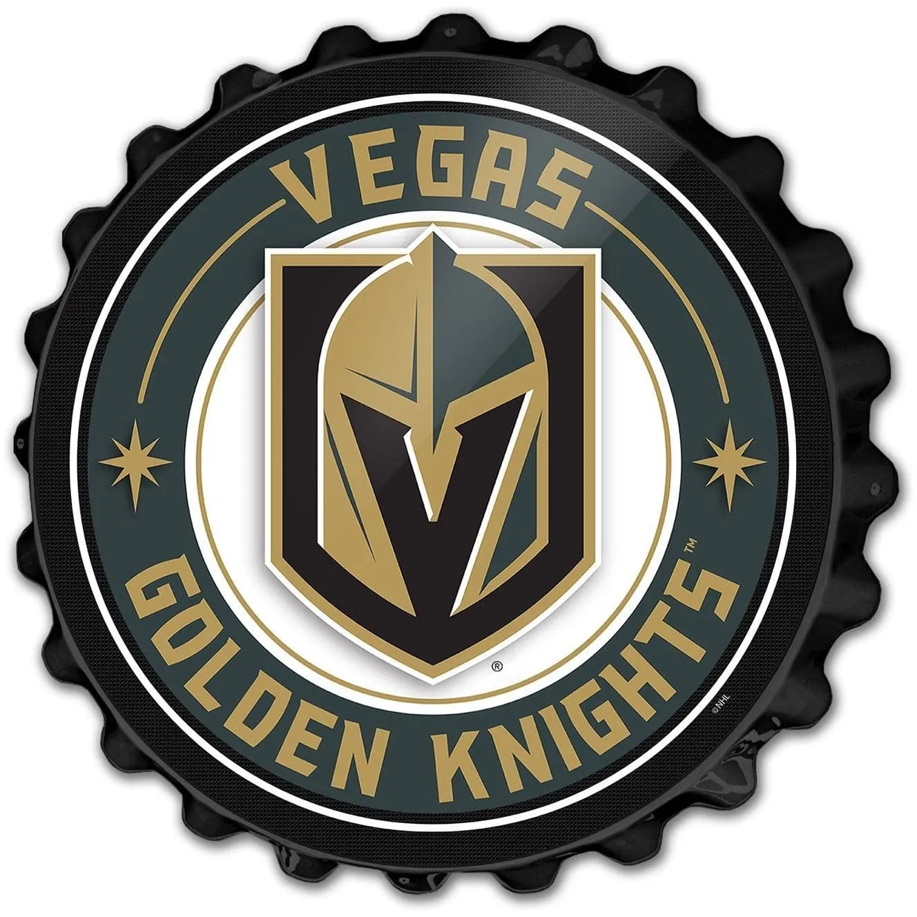 Vegas Golden Knights: Bottle Cap Wall Sign