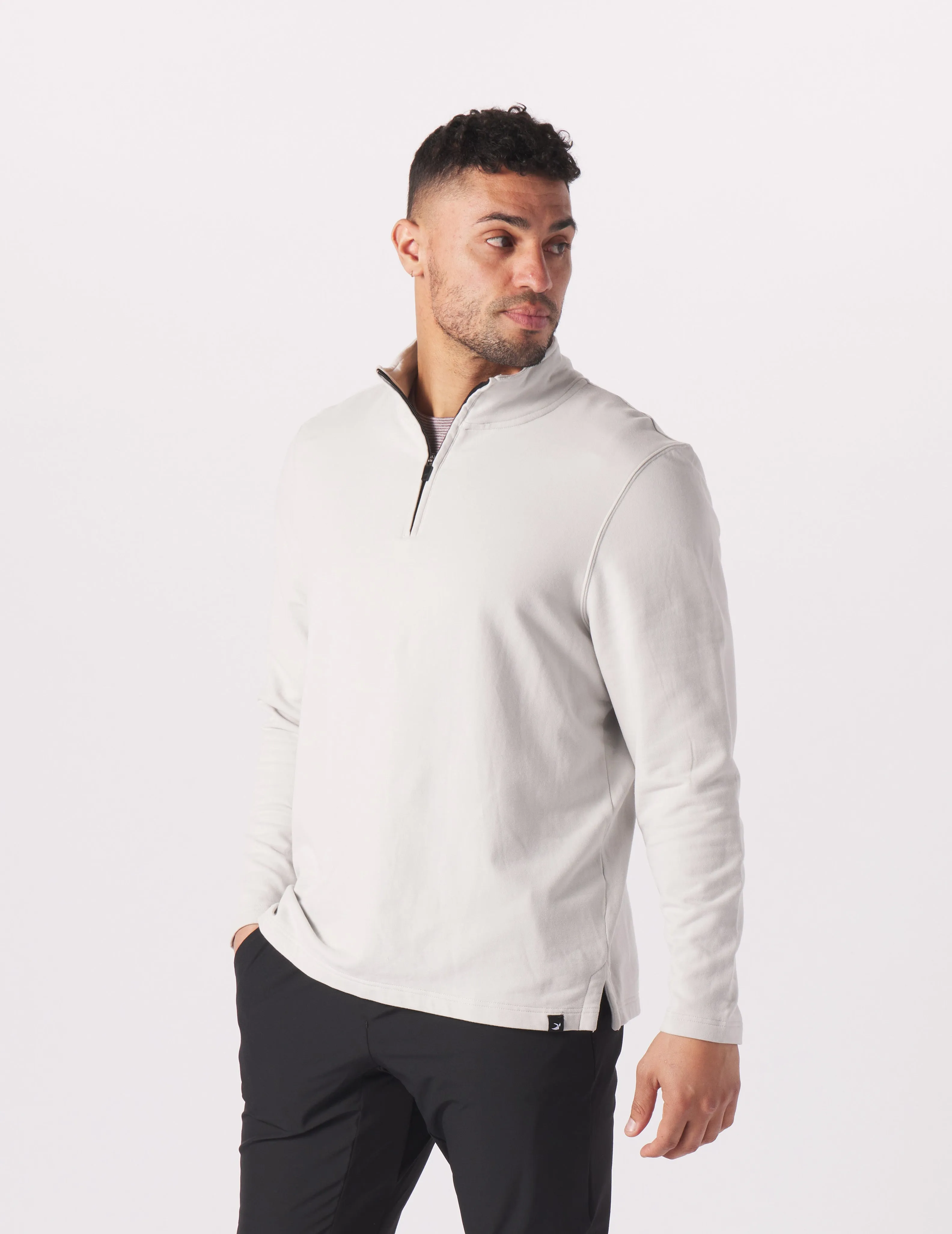 Vertex Quarter Zip: Ash Grey