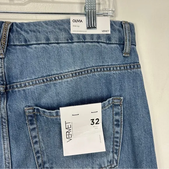 VERVET BY FLYING MONKEY NWT Olivia Flare Wide Leg Jeans G2