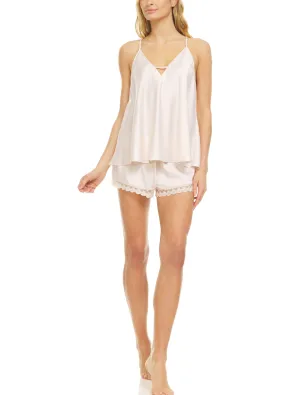 Victoria Charmeuse Cami In Whisper Pink - Flora Nikrooz