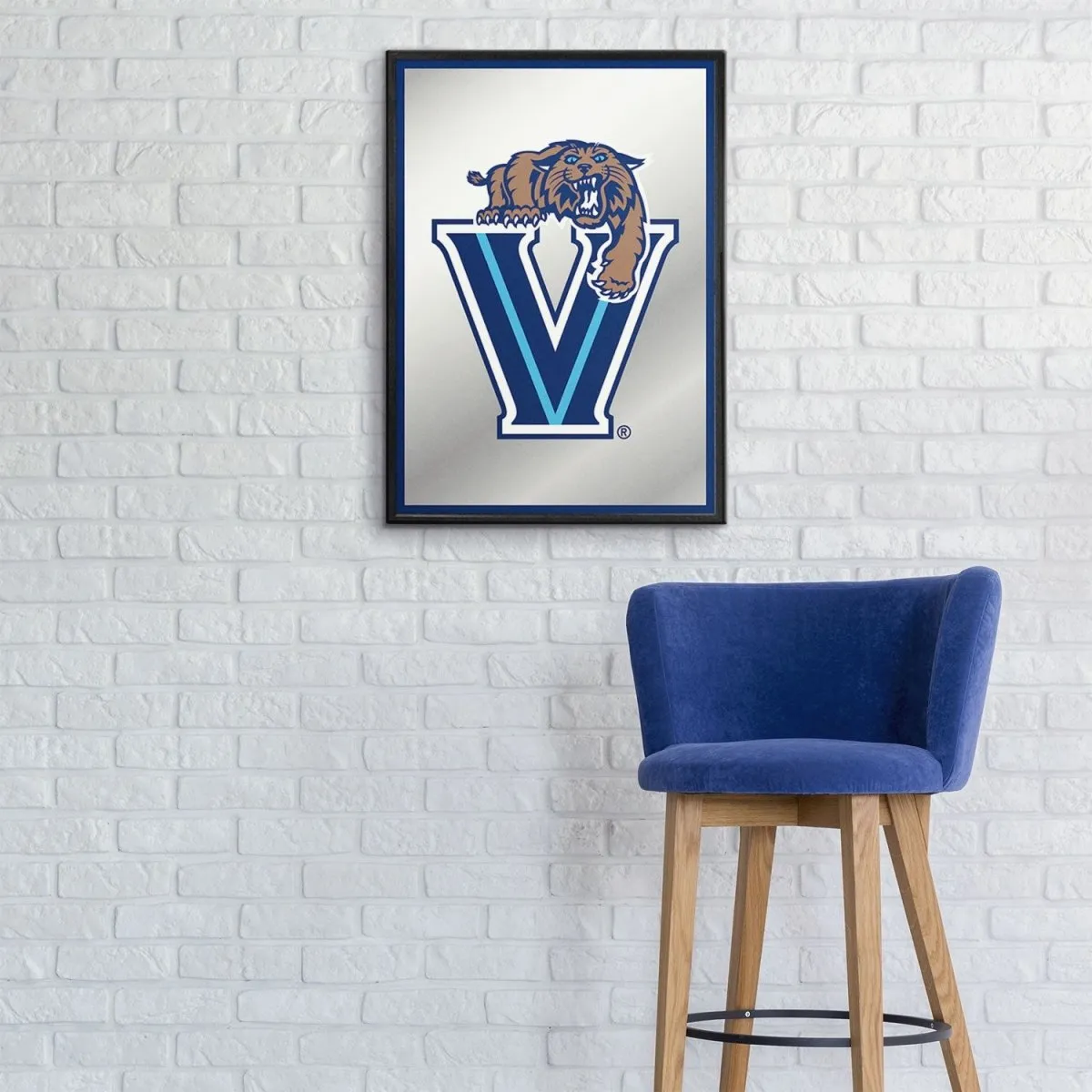 Villanova Cavaliers: Mascot - Framed Mirrored Wall Sign