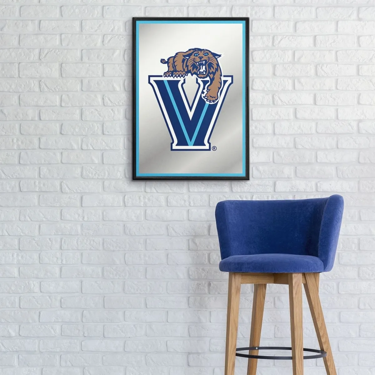 Villanova Cavaliers: Mascot - Framed Mirrored Wall Sign