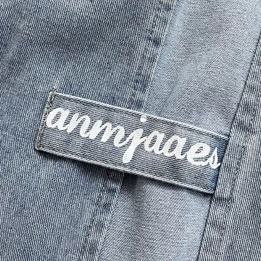Vintage Letter Pure Baggy Jeans