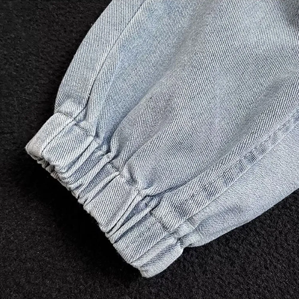 Vintage Letter Pure Baggy Jeans