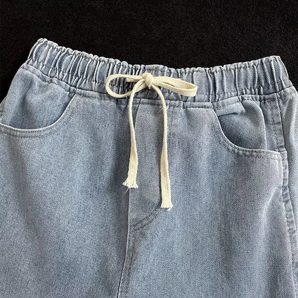 Vintage Letter Pure Baggy Jeans