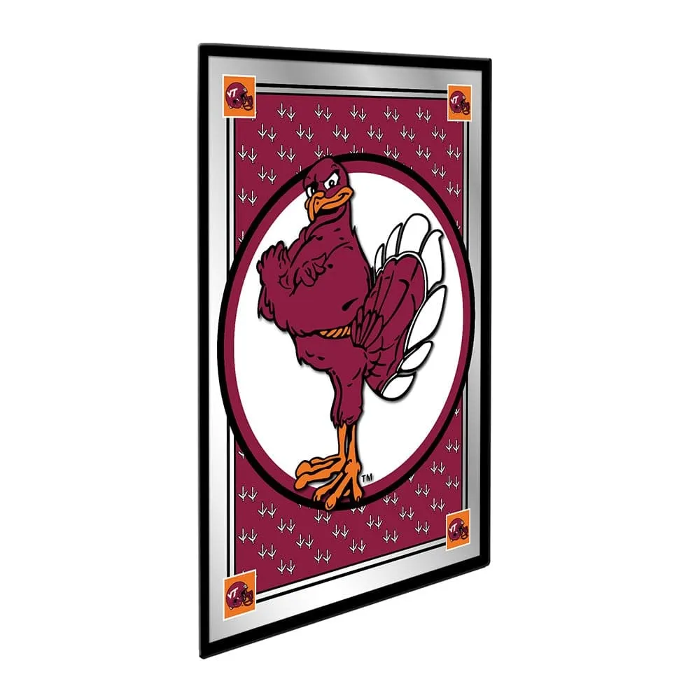 Virginia Tech Hokies: Team Spirit, Mascot - Framed Mirrored Wall Sign