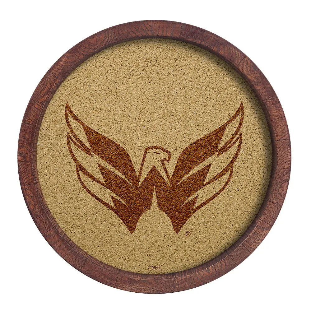 Washington Capitals: Barrel Top Cork Note Board