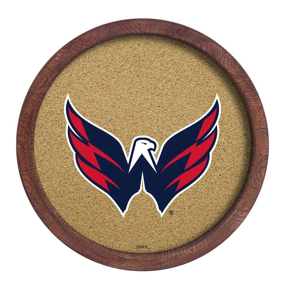 Washington Capitals: Barrel Top Cork Note Board