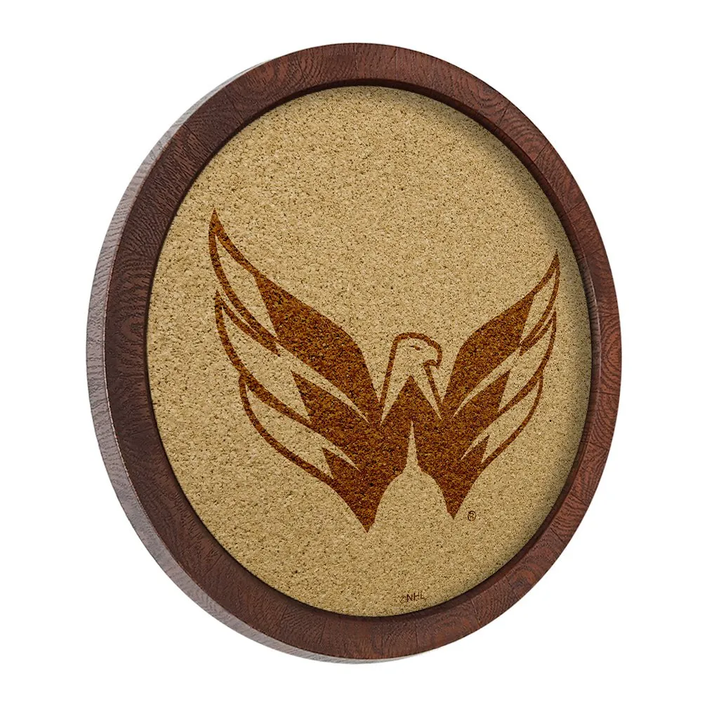 Washington Capitals: Barrel Top Cork Note Board