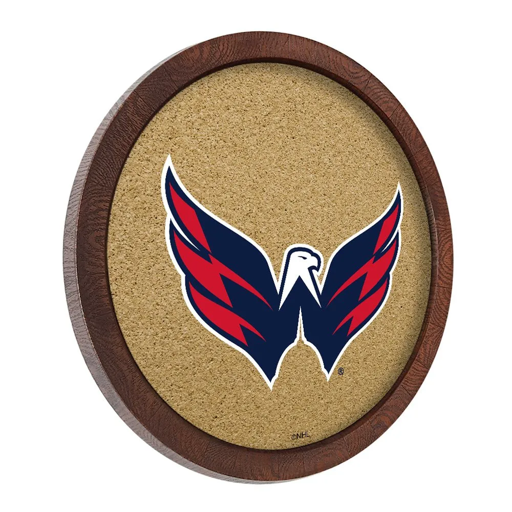 Washington Capitals: Barrel Top Cork Note Board