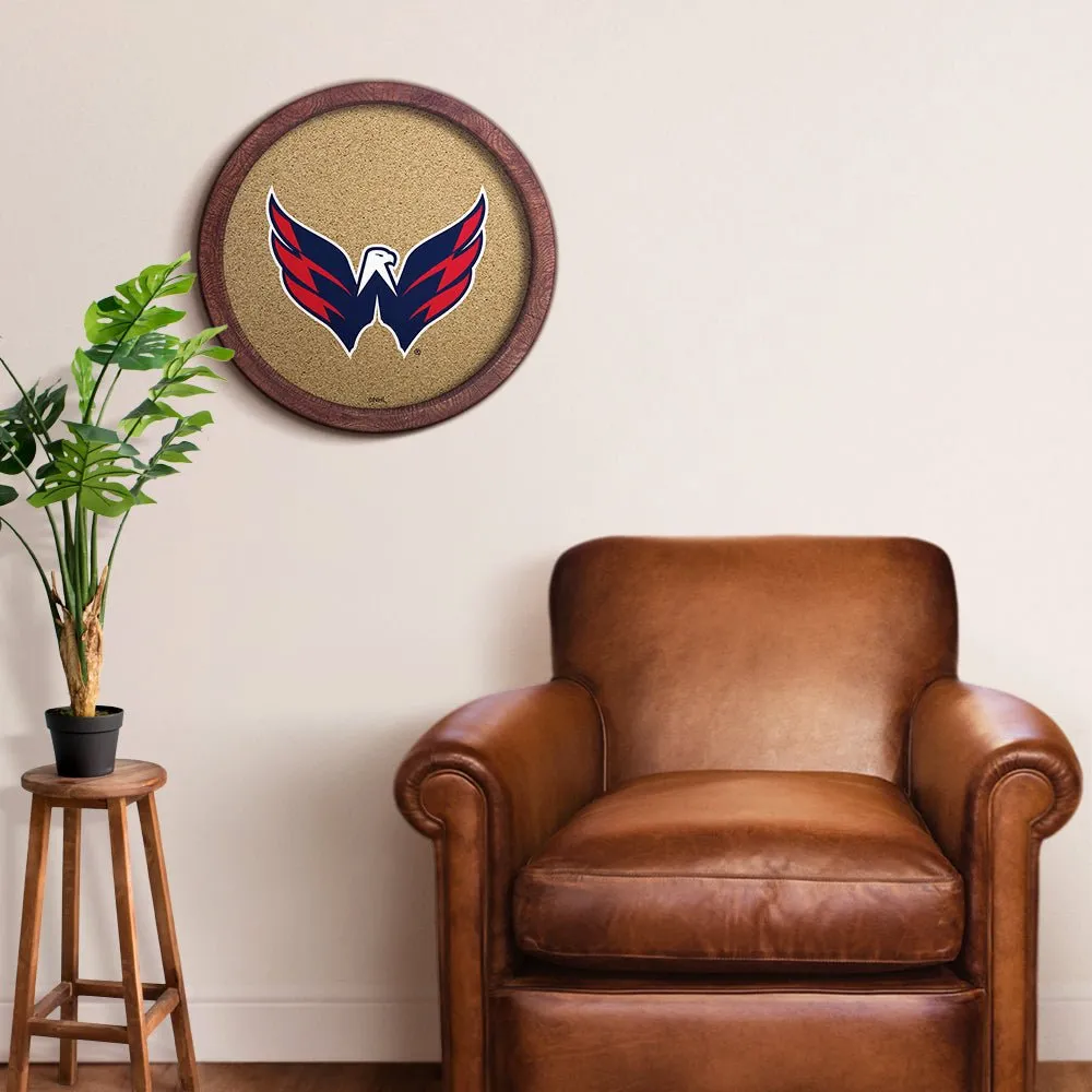 Washington Capitals: Barrel Top Cork Note Board