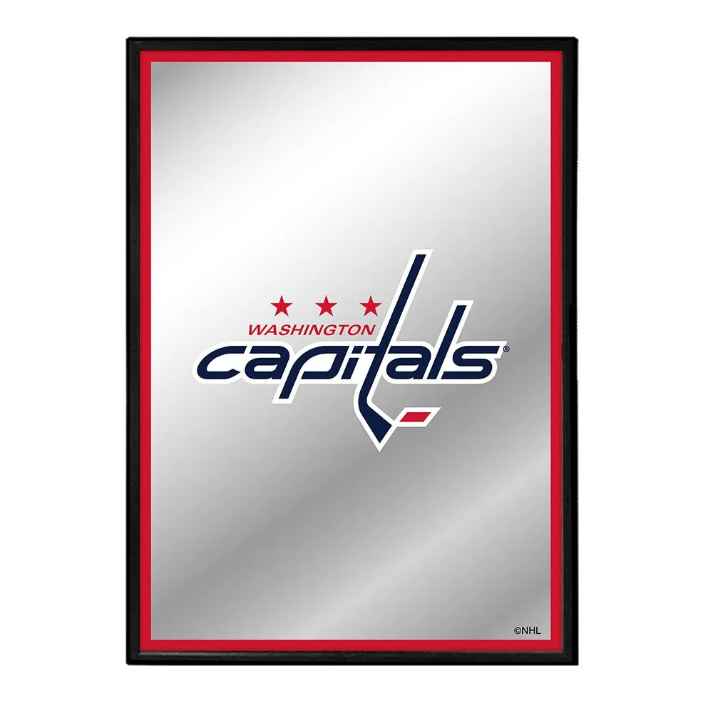 Washington Capitals: Logo - Framed Mirrored Wall Sign