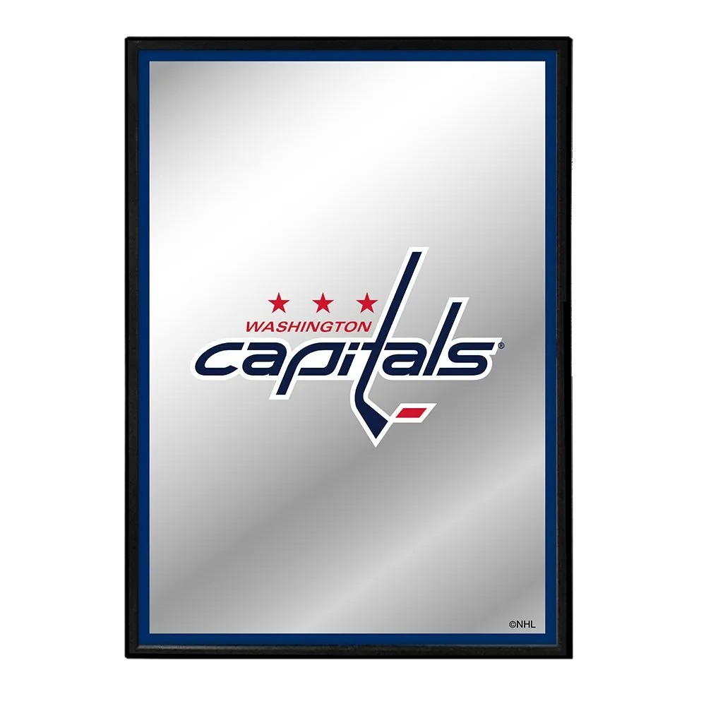 Washington Capitals: Logo - Framed Mirrored Wall Sign