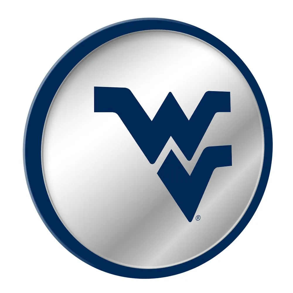 West Virginia Mountaineers: Modern Disc Mirrored Wall Sign