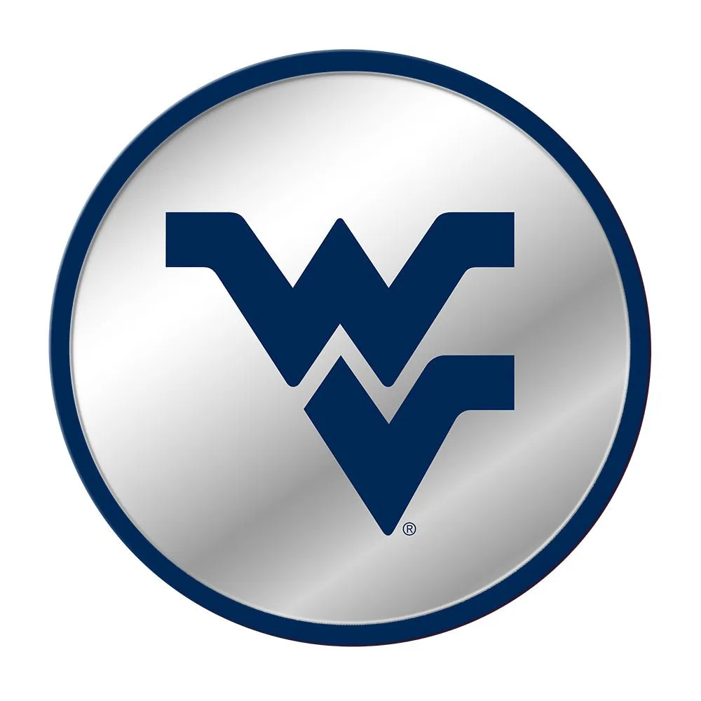 West Virginia Mountaineers: Modern Disc Mirrored Wall Sign