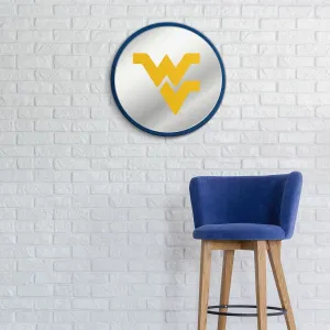 West Virginia Mountaineers: Modern Disc Mirrored Wall Sign