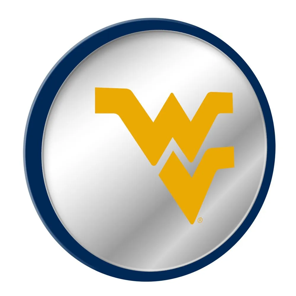 West Virginia Mountaineers: Modern Disc Mirrored Wall Sign