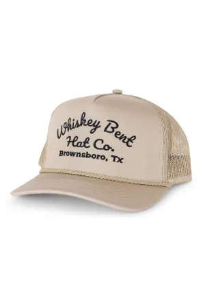 Whiskey Bent Sale Barn Trucker Hat for Men in Tan | SLBRN-T TAN