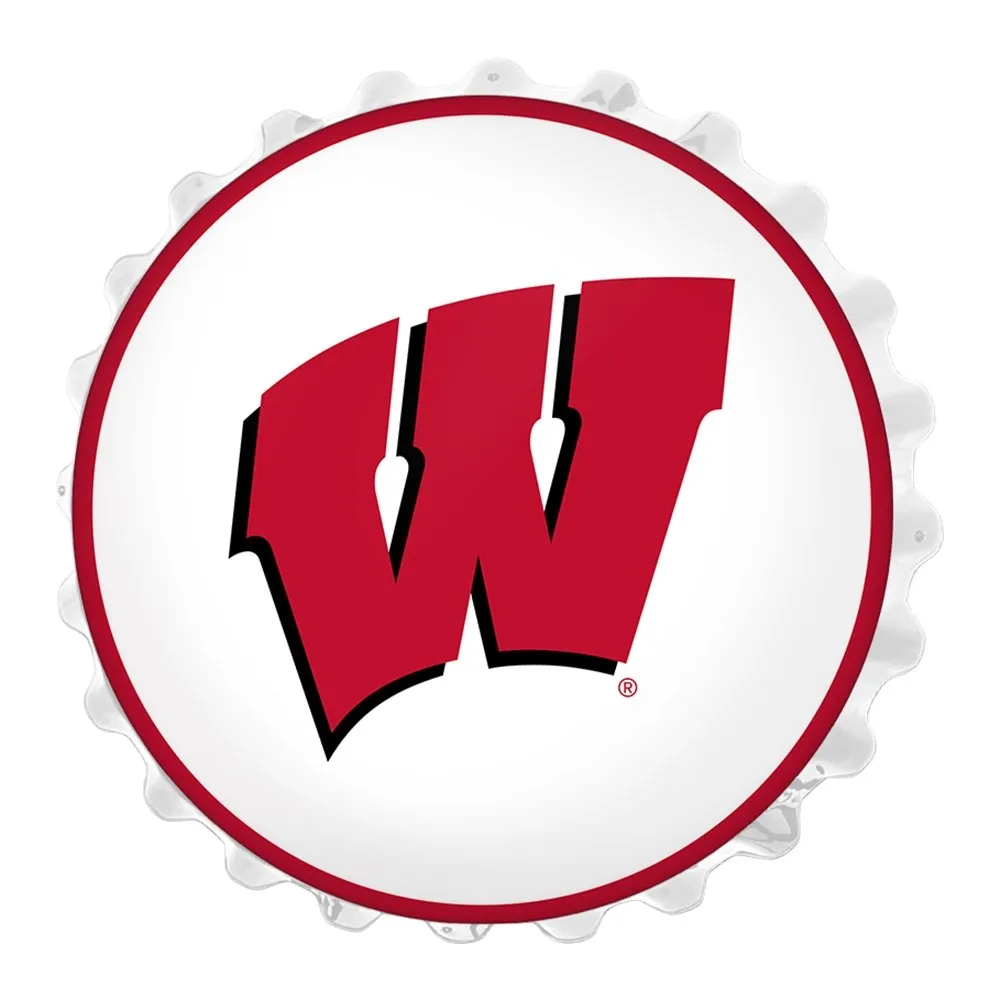 Wisconsin Badgers: Bottle Cap Wall Light